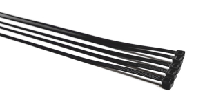 Viazací pásik 4,8 x 300 mm, čierny, balenie 100 ks