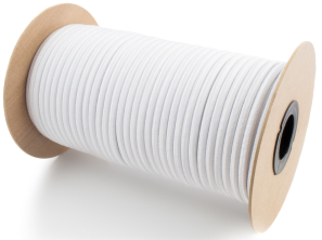 Gumové lano - 8 mm bílé, návin 50 m